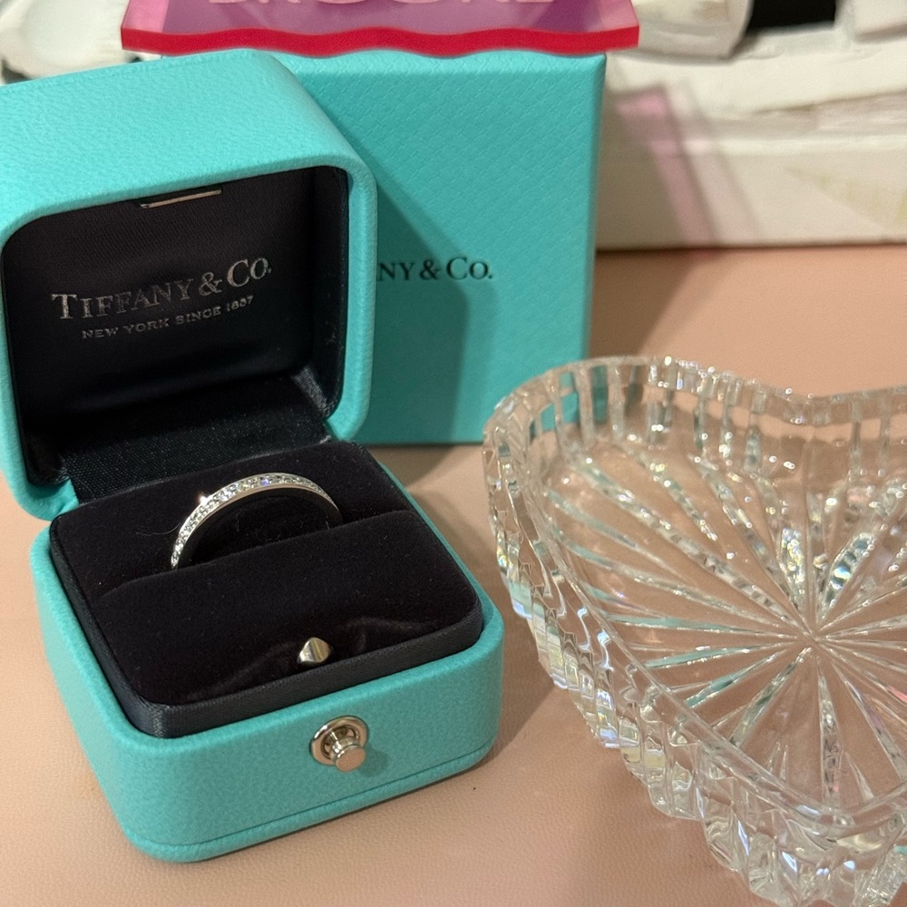 Tiffany & Co. Half Circle Platinum Diamond Band